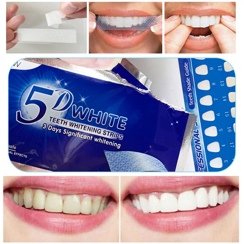 Teeth Whitening Near Me - 1-12pcs 5D Whitening Teeth Stickers White