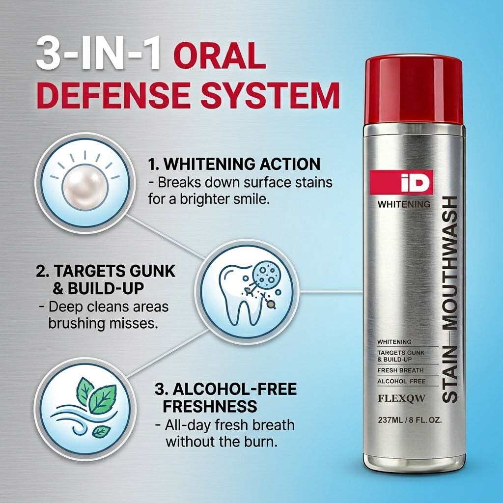 Hismile ID Whitening Stain Mou - Teeth Whitening Mouthwash review and price