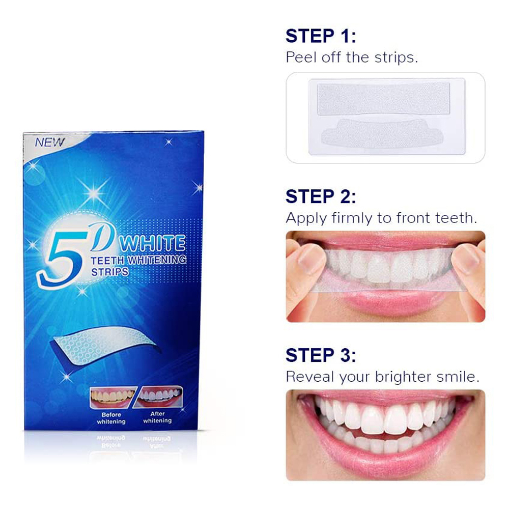 5D White Teeth Whitening Strip - Teeth Whitening Near Me review and price